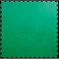 Lock-Tile Lock-TileÂ PVC Floor Tiles, , 19.5x19.5", Textured, Green SM009